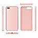 BENTOBEN Phone Case for Apple iPhone 8 Plus, iPhone 7 Plus, Heavy Duty Shock Proof Protective iPhone Case, Dual Layer Hybrid Hard PC Bumper Flexible TPU Slim Case Cover for Women, Girls - Rose Gold