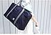 Travel Foldable Waterproof Tote Bag - Mr.Pro Carry Storage Luggage Bag, Fashion Trip Organized Zipper Tote Handbag (Navy)
