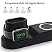 Proker Wireless Charger Station, Fast 4 in 1 Wireless Charger Stand for iPhone Xs Max/XR/8 Plus/Samsung S10 S9+, Wireless Charging Dock Holder Station for Apple Watch Series 1/2/3/4, AirPod