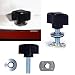 Kawell Wrangler Hard Top Thumb Screw Set of 8 Quick Removal with Nuts Kit Fit Wrangler Sports Sahara Freedom Rubicon Unlimited