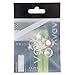 Premium Quality Set of 10pcs Beautiful Silver Coloured Iron Spirals Hair Pins/Slides/Twists/Coils/Curlies/Wedding Brides Hairstyles Decorations With Clear Rhinestones Crystals Gemstones By VAGA®
