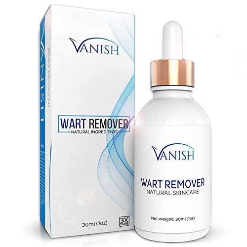 Vanish Wart Remover Liquid, Maximum Strength| Plantar Wart Remover, Common Warts Removal, Removes Genital Warts | Advanced Nitrogen Liquid Gel Formula, Proven Results | Helpful E-Book Included