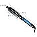 MQB Hot Hair Brush 2 in 1 Curling Brush Iron Dual Voltage 110V-240V, Black
