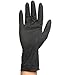 PERFEHAIR Black Reusable Latex Gloves, Salon Hair Color Dye Gloves-Medium Size (Pack of 10)