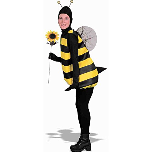 Bumble Bee Costume Black Yellow Stinger Wings Antennae Insect Bug Adult