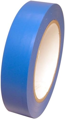 Tape Brothers Vinyl Marking Tape 1" x 36 Yards Several Colors to Choose from, Medium Blue