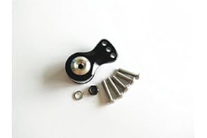 EPTNNASO Aluminum Servo Saver 18mm for Stock Plastic 25T Output Gear Ajustable Hi-Torque Servo Arm Black