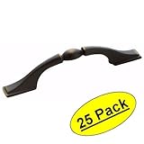 Amerock BP1302-RB Brass and Sterling Traditions Collection 3-Inch Hole Center Cabinet Hardware Handle Pull, Roman Bronze - 25 Pack