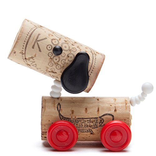 Wine Accessories - Corkers Classics (Ralf- Dog) - Character Pins For Wine Cork - Unique Packaging Hangs On Wine Bottle. by Monkey Business