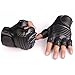 Yingniao Men's Leather Fingerless Motorcycle Driving Cycling Gloves