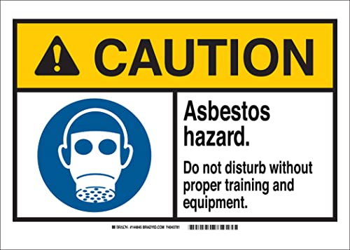 Brady 144843 Chemical, Biohazard and Hazardous Material Sign, Non-Reflective, A…