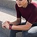 Pack 3 Compatible with Apple Watch Band 42mm, Soft Silicone Band Compatible iWatch Series 4, Series 3, Series 2, Series 1 (Wine Red/Gray/Pink, 42mm/44mm-S/M)
