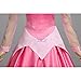 Angelaicos Womens Satin Princess Dress Halloween Cosplay Costume (M, Pink)