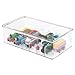 mDesign Kids/Baby Toy Storage Box, for Action Figures, Cars, Crayons, Puzzles - Divided, 12.75