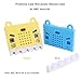 MakerFocus 2pcs Micro:bit Protective Case Non-Acrylic Silicone Case Cute Pattern, Soft Microfiber and Easy to Storage for BBC Micro:bit Board Blue and Yellow