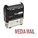 ExcelMark Media Mail Self Inking Rubber Stamp - Red Ink