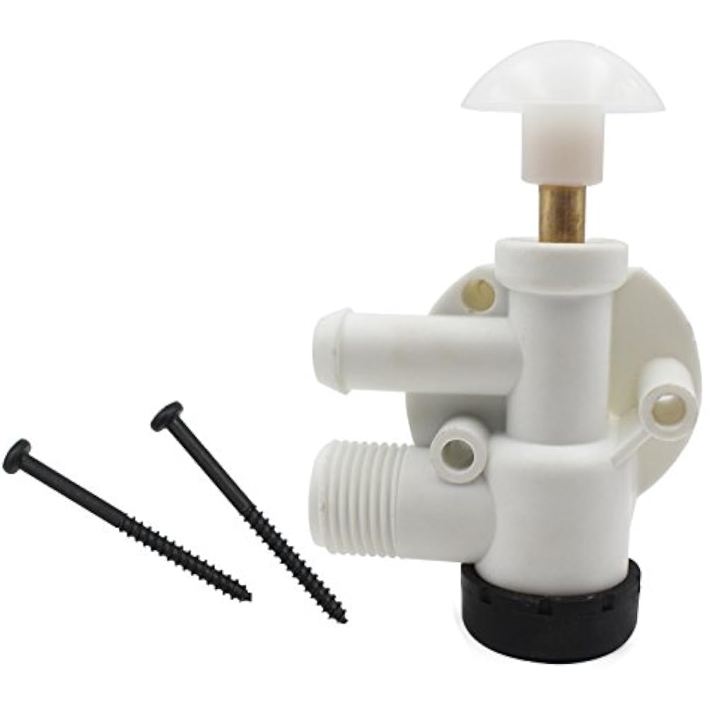 IFJF 385314349 RV Water Valve Assembly Camper Trailer Toilet Repair Kit