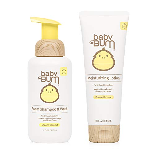 Sun Bum Baby Bum Shampoo & Wash and Lotion Set, Moisturizing Baby Body