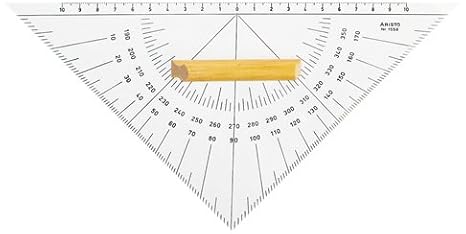 Aristo AR1558/2 Kursdreieck (Plexiglas, 27 cm) glasklar