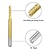 Carbide End Mill Engraving Bits with Titanium Coat, Sibaok 10 PCS CNC Rotary Burrs Set Tool for PCB Model Plastic Fiber Carbon Fiber Hardwood, 1/8'' Shank, 0.8-3 mm