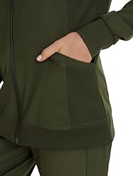 COZYFIT Scrub Jackets for Woman, Zip Front Nurse