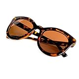 J+S Felis Vintage Cat Eyes Polarized 100%UV Sunglasses for Women - Large Fit