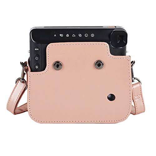 Phetium Schutztasche Kompatibel mit Instax SQ 6 Ex D Sofortbildkamera, Kameratasche mit Weichem PU Leder Material und Schulterriemen (Blush Gold) – Bild 6