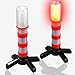 2 Pack LED Emergency Roadside Flares, BonyTek Roadside Auto Emergency Safety Strobe Warning Light Beacon Flare with Solid/Strobe/Flashlight Modes, Magnetic Base, Upright Stand, Gift Box - Red