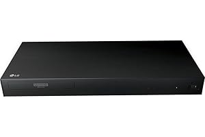 LG 3D Ultra High Definition Blu-Ray 4K Player with Remote Control, HDR Compatibility, Upconvert DVDs, Ethernet, HDMI, USB Port (Black) - NO WiFi