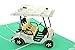 PopLife® Golf Cart 3D Pop Up Father’s Day Card - Happy Anniversary, Retirement Gift, Valentine's Day card for Him, Birthday - Golfing Gift for Husband, Card for Golfers - for Son, Father, Grandpa