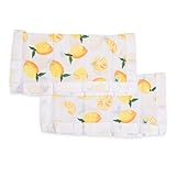 Little Unicorn Cotton Muslin Security Blanket 2 Pack - Lemon