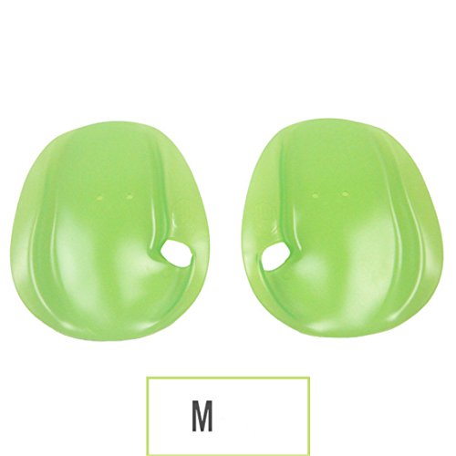 Iusun Swimming Paddles, 1 Pair Hand Paddles Webbed Diving Gloves Training Agility Swim Float Paddle (Green, M)