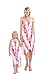 Girl Hawaiian Butterfly Dress in Pink Panel