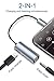 VANMASS 3.5 mm Headphone Jack Adapter, 2in1 Headphone Adapter with Charging Port Aux Splitter Charge, 48 kHz Audio Earphone Adapter, Support Remote Control, Compatible with Phone X/8/8P/7/7P (Grey)