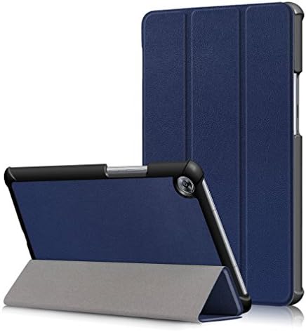 LMAZWUFULM Case for Huawei MediaPad M5 (8,4 Inch) PU Magnetic Leather Cover Custer Design Sleep/Wake Function Stent Function Holster Leather Case Flip Cover for Huawei M5 8,4 Dark Blue
