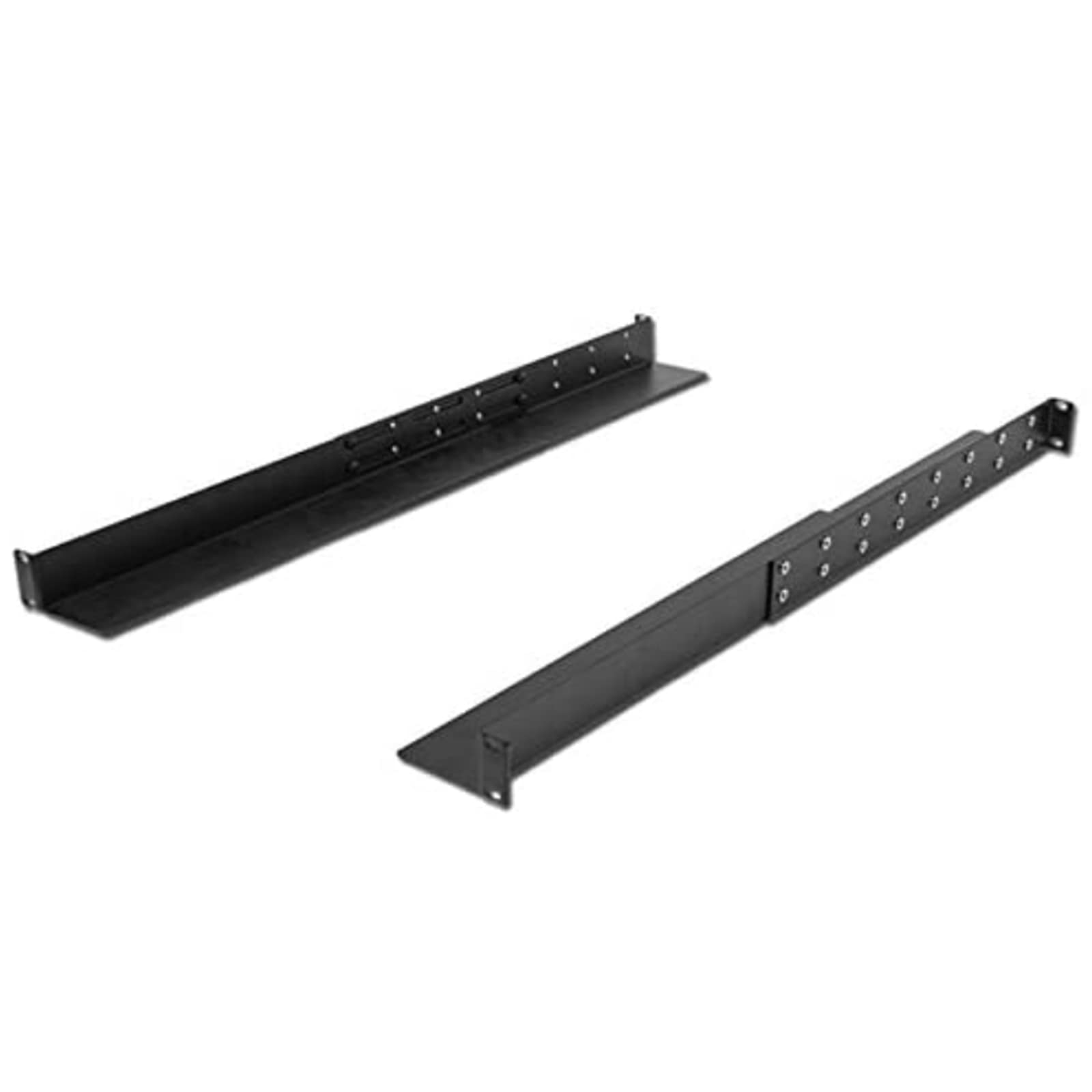 Universal 4 Post Rack Rails TECHTOO Shelf Rails 1U Adjustable Universal Rack Mount Server Shelves ...