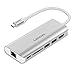 Lenovo USB C Hub, 6 in 1 USB C Adapter with Ethernet, 4K HDMI, USB C Power Delivery, 2 USB 3.0 Ports, SD Card Reader, Portable for The Mac Pro and Other Type C Laptops