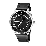 Heiyo Casual Quartz Wrist- Bluetooth Fitness Tracker Smartwatches and Business Wristwatches for Pedometer, Sleep Monitor, Message Alert, Call Control for iOS and Android System-Black