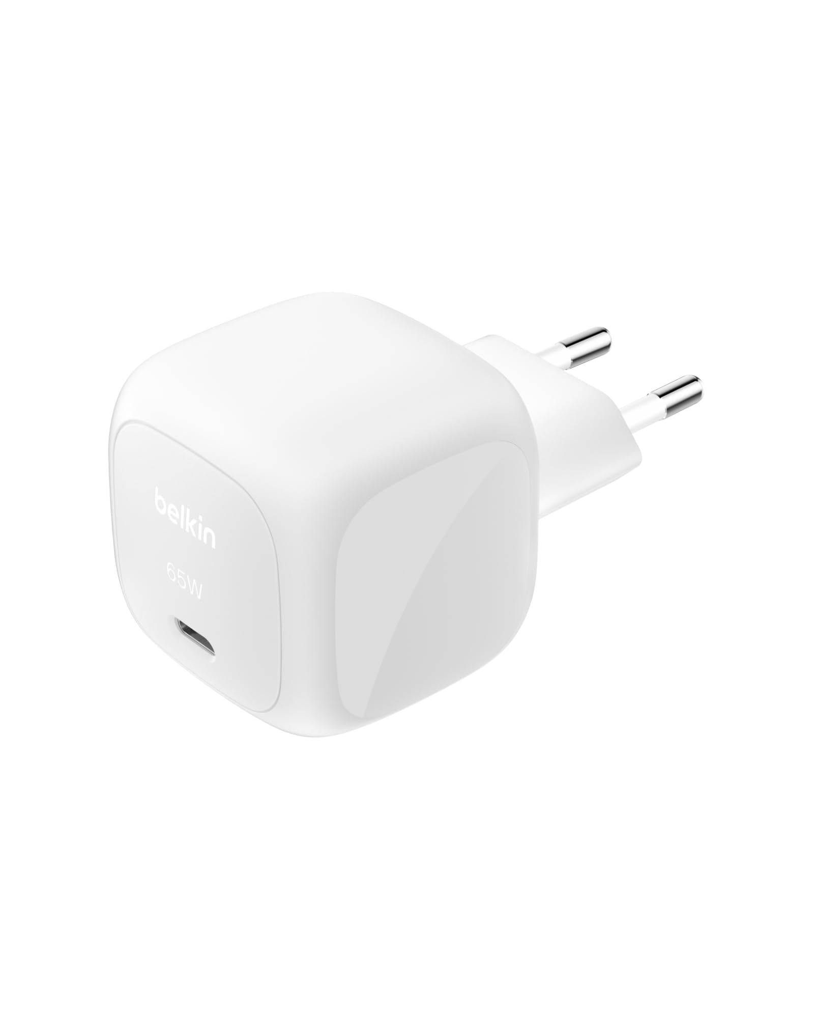 Belkin USB-C Ladegerät, 65 W, Schnellladegerät, USB C Handyladegerät – Kompatibel mit Apple iPhone 17/16/15/14/13, Galaxy S25, Google Pixel 9, MacBook, iPad, AirPods, Chromebook usw. – Weiß