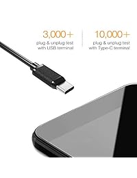 MSTJRY   Cable de carga para teléfono USB C (4 unidades, 8 pulgadas, tipo C, color negro)