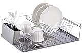 Home Basics Chrome Dish Rack with Stainless Steel Tray (Kitchen)