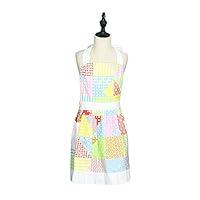 ETIUC Colorful Mother and Daughter Aprons for Artists Chef Baking Cooking Kids Apron Mama-Kid Girl Apron(Girls)