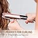 Hair Straightener and Curler Pro Ceramic Tourmaline Ionic Flat Irons Fast Heat Up Hair Styling Adjustable Temp LED Display Auto Shut Off Worldwide Dual Voltage Incl Glove Ideal for Travelthumb 3