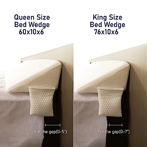 Medcline Pillow System Queen Size Bed Wedge Pillow Fills Gaps