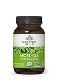 ORGANIC INDIA Moringa Capsules, Abundant in Vitamins, Minerals and Amino Acids, Pure, Organic Moringa Oleifera Capsules (90 Capsules)