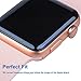 TANAAB - Apple Watch 42mm (Series 3/2/1 Compatible) Tempered Glass Screen Protector 3D Curved Edge 9H Hardness for Apple Watch 42mm - Black