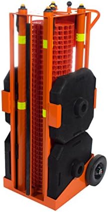 Portable Safety Zone, 2434; x 2434; x 5334, Safety Orange