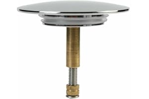 70mm Bathtub Drain Stopper Silver Basin Waste Stopper Plug Bath Replacement Pop-Up Plug for Most Sinks Bath Tubs