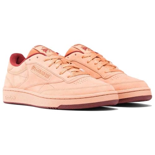 Reebok Club C 85, Scarpe da Ginnastica Unisex - Adulto, CLAY/WASHEDCLAY/RICHMAROON, 36 EU
