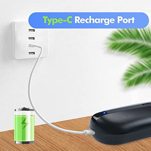 Rechargeable Electric Can Opener, Automatic Handheld Can Opener, Open Cans with A Simple Push of Button - Smooth Edge, Food-Safe for Seniors with Arthritis, Practical Kitchen Gadgets(Black)